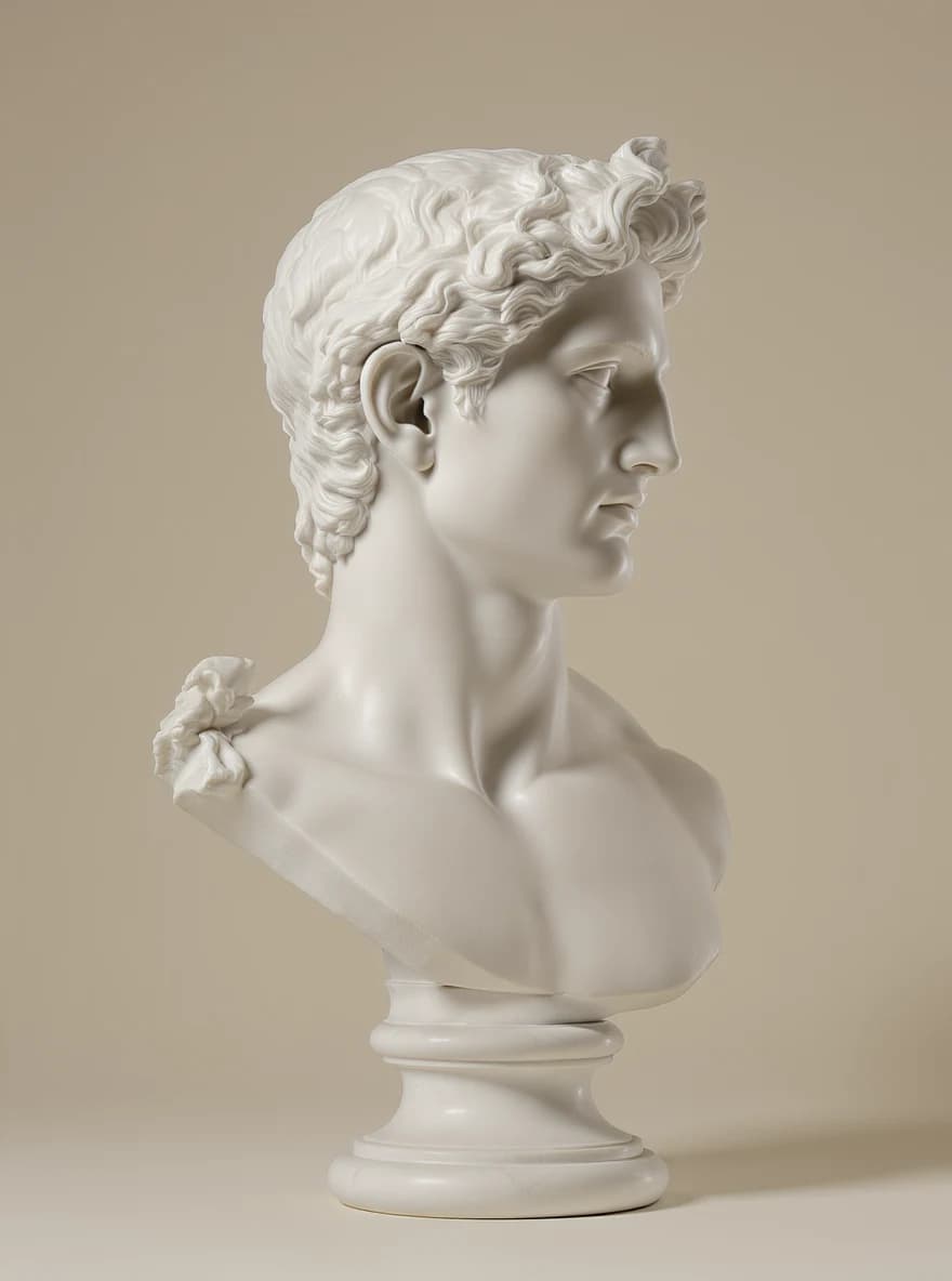 Apollo Belvedere — marble bust
